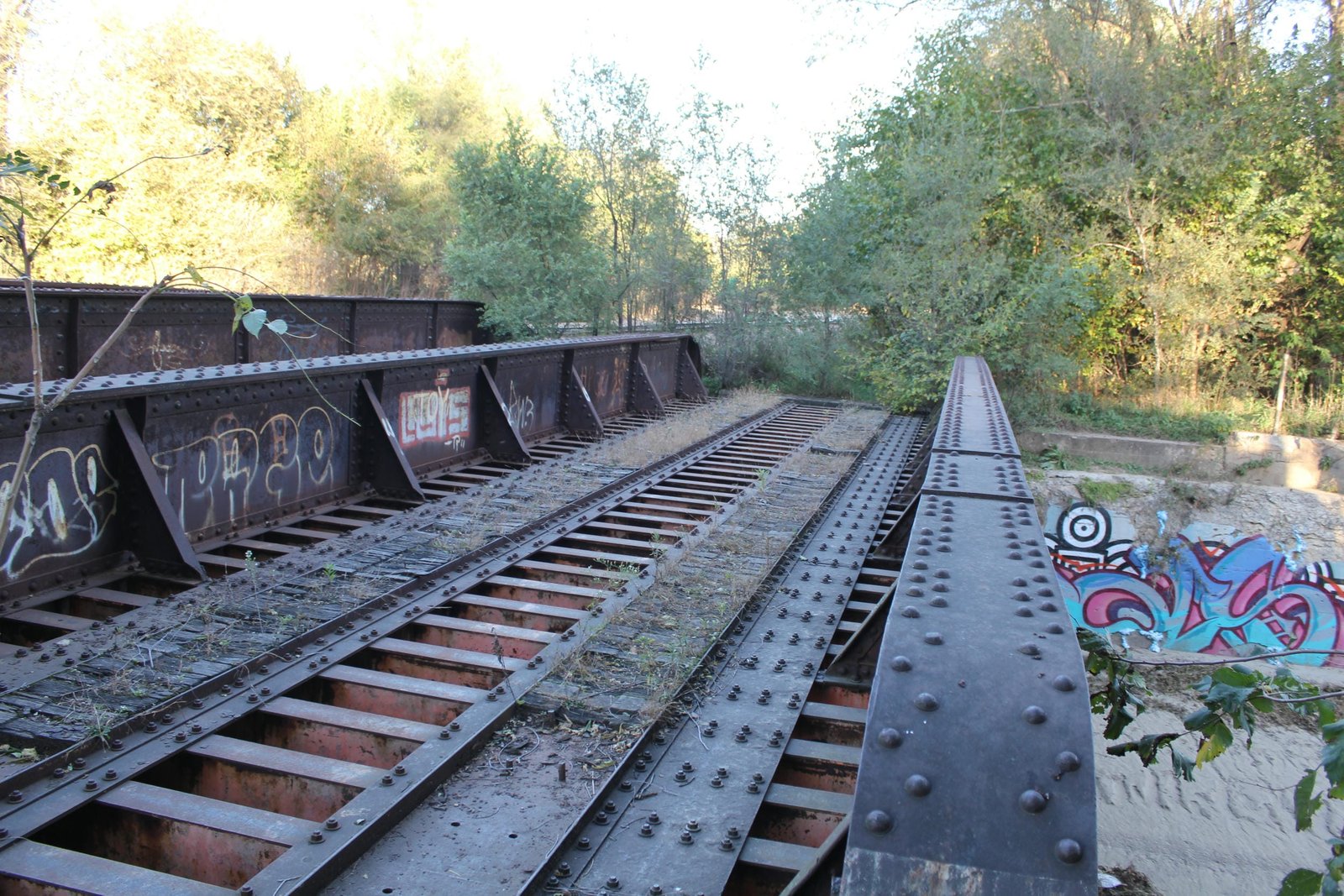 Looking east